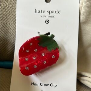 Kate Spade Red Strawberry Hair Claw Clip